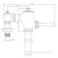 Accesorios de válvula de descarga de material de latón de hardware sanitario